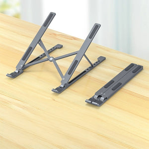 CR Aluminum Alloy Magnetic Folding Laptop Stand (Ready Stock)