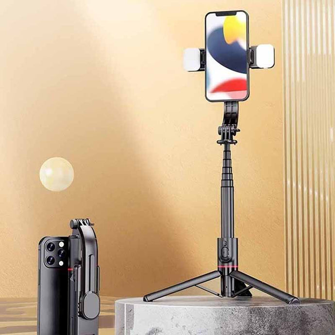 SELFIE SHOW 2023 New Tripod Bluetooth Self Shooting Stick  (Ready Stock)