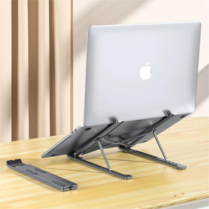 CR Aluminum Alloy Magnetic Folding Laptop Stand (Ready Stock)