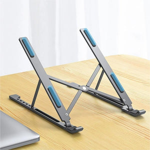 CR Aluminum Alloy Magnetic Folding Laptop Stand (Ready Stock)