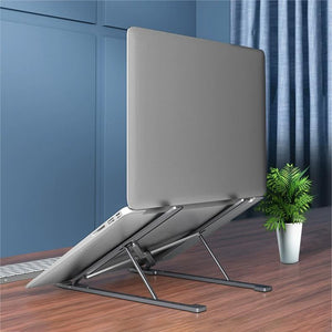 CR Aluminum Alloy Magnetic Folding Laptop Stand (Ready Stock)