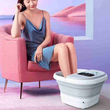 Load image into Gallery viewer, Mingrentang fully automatic constant temperature heating foot soaking electric massage folding foot bathtub  (Ready Stock)