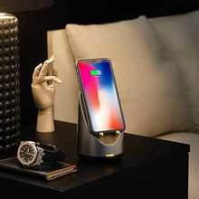 Load image into Gallery viewer, KAWOO Black Technology wireless charging induction speaker can play without Bluetooth  (Ready Stock)